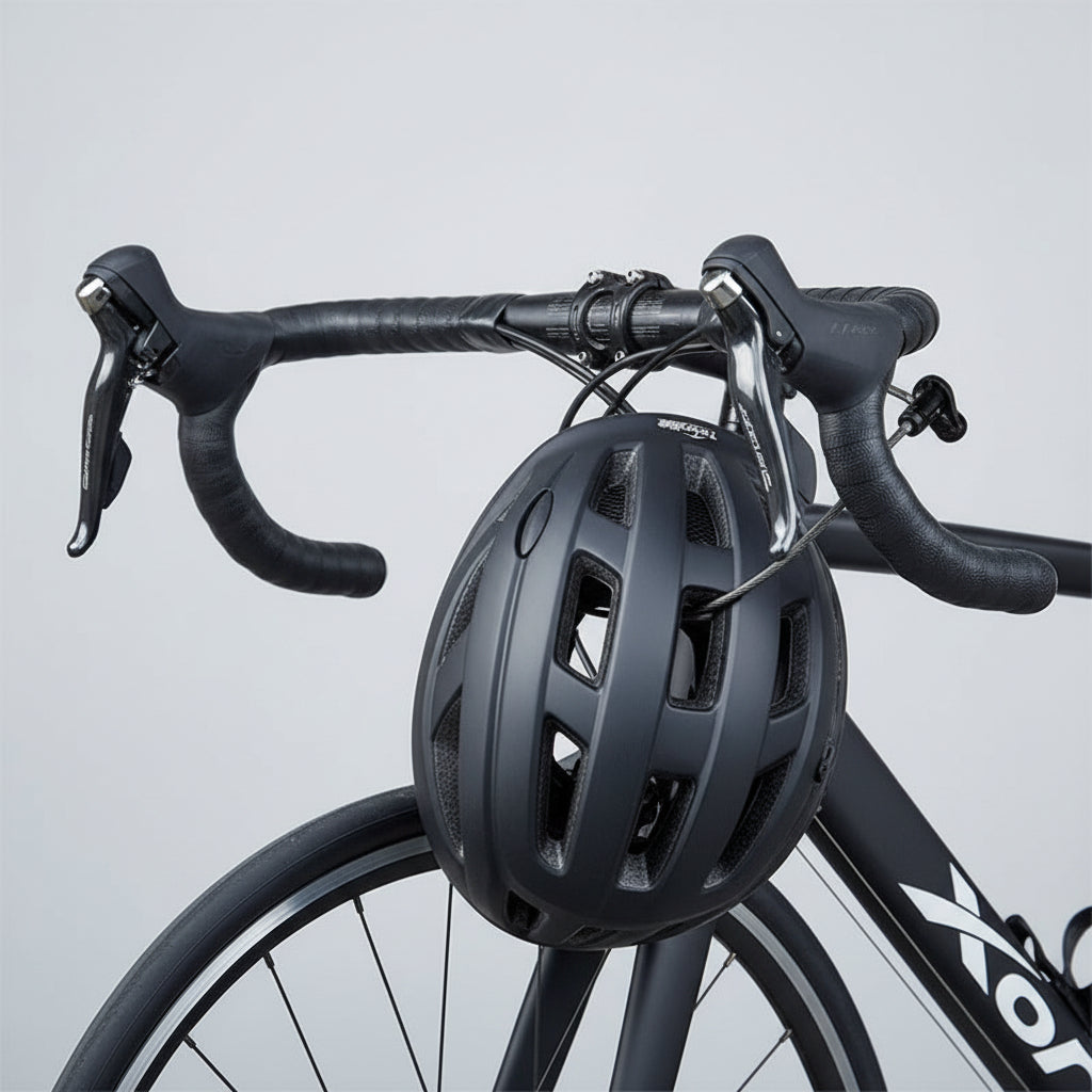 OPlace Hidden Handlebar Bike Lock - Stealthy Bar-End Security (Black/Silver)