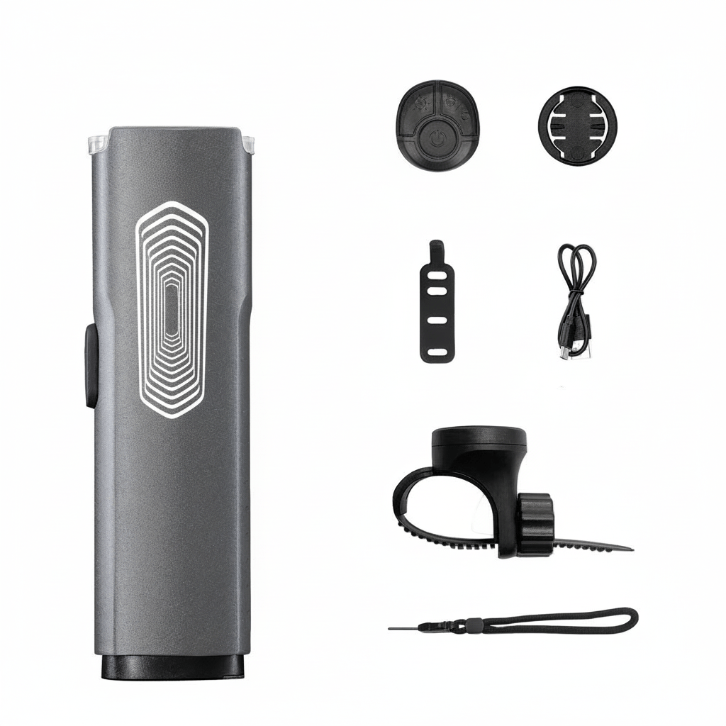 Aluminum Bike Front Light with Wireless Remote, 1600–2000LM, IP66 Cut - Off Beam - OPlace