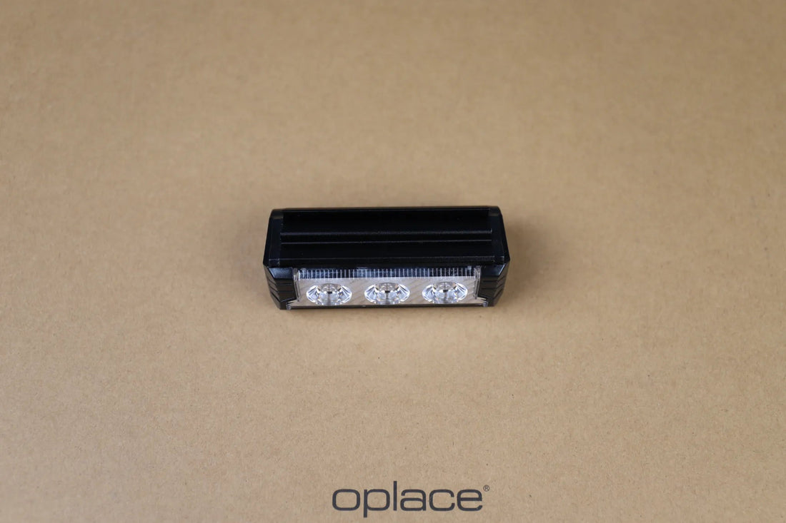 Aluminum Multi - LED Bike Front Light - USB - C Rechargeable, IP65 Waterproof, 3 - 5 LED Options - OPlace