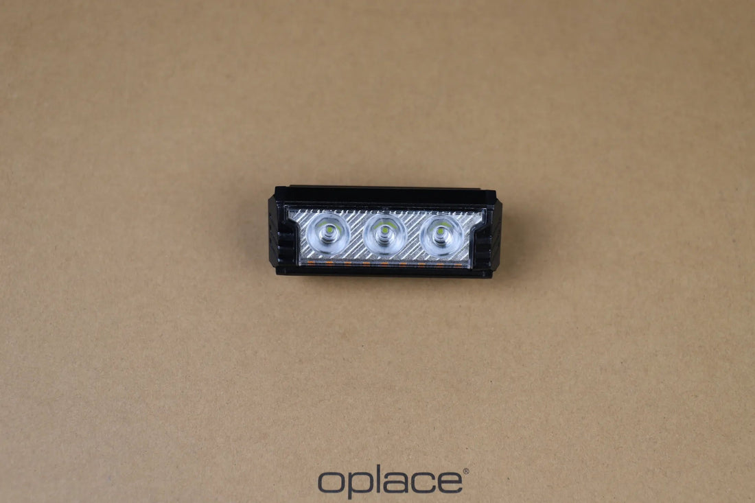 Aluminum Multi - LED Bike Front Light - USB - C Rechargeable, IP65 Waterproof, 3 - 5 LED Options - OPlace