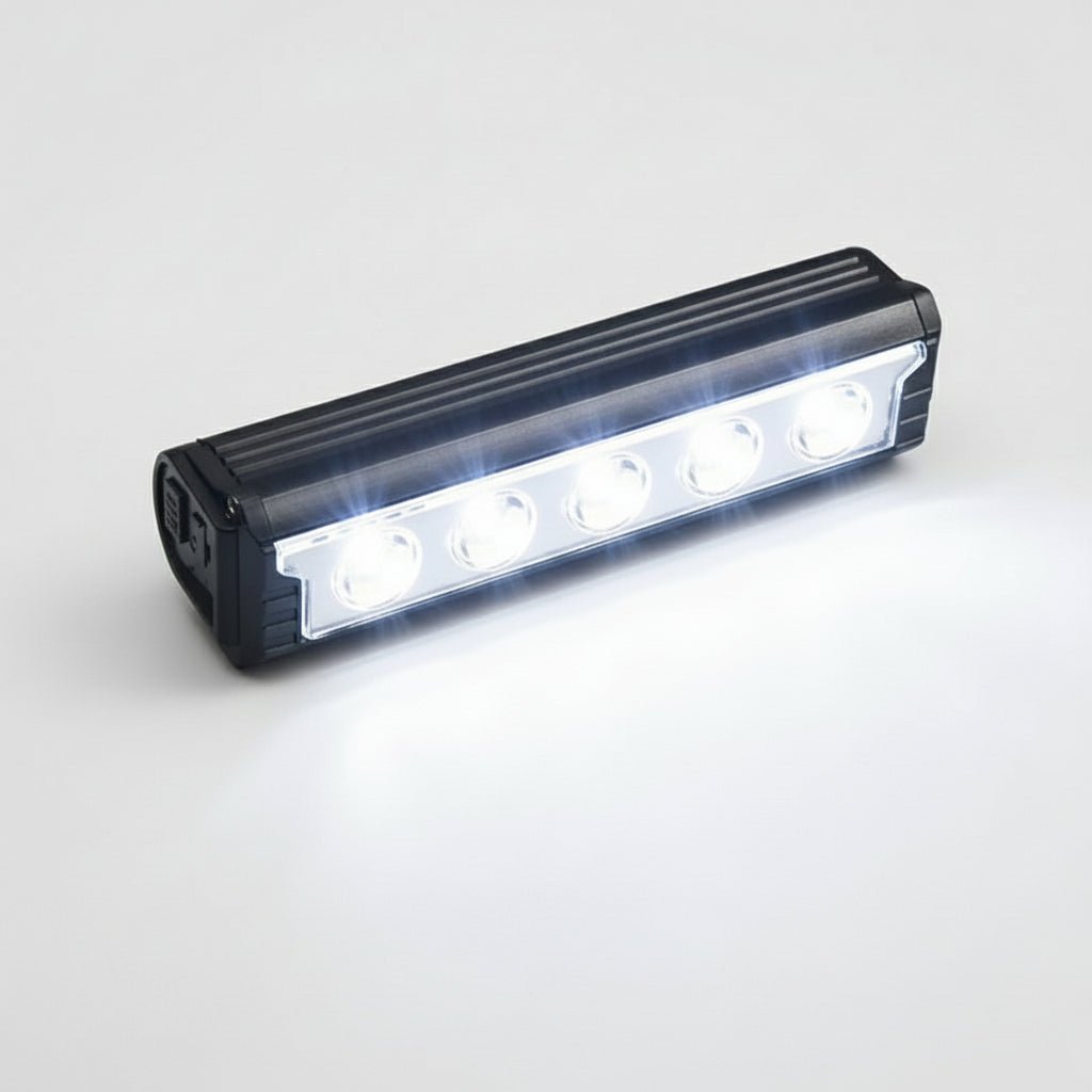 Aluminum Multi - LED Rechargeable Bike Front Light | USB Type - C, IP65 - OPlace