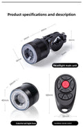 Bicycle Front & Rear Light Set for Commuting and E - Bikes, USB - C Rechargeable, Waterproof - OPlace
