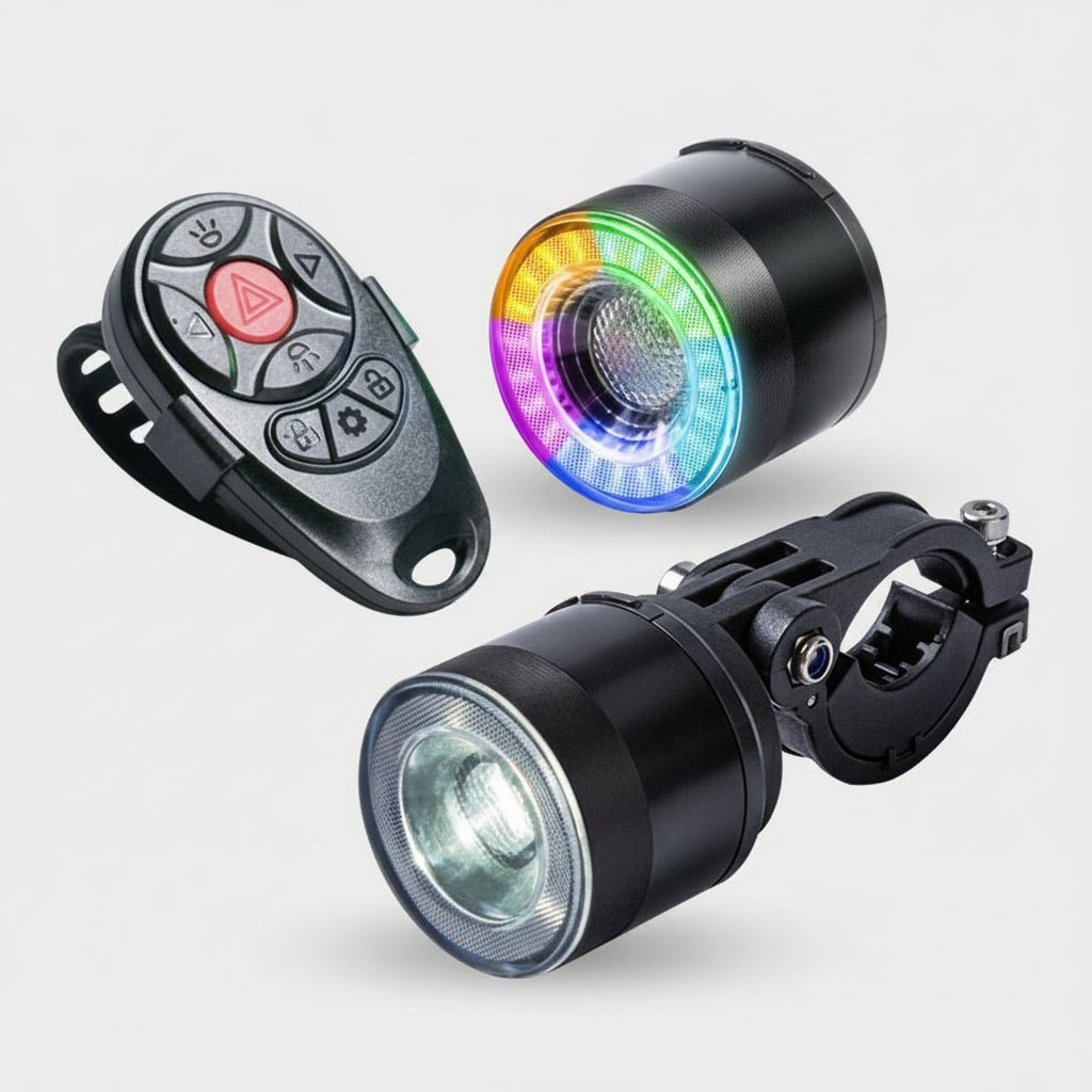 Bicycle Front & Rear Light Set for Commuting and E - Bikes, USB - C Rechargeable, Waterproof - OPlace