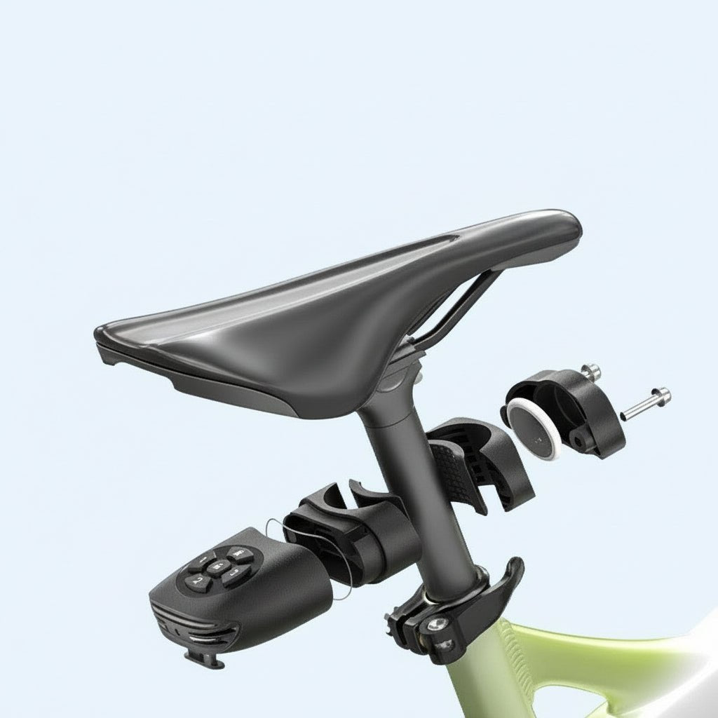 Bike Tail Light Alarm + Find My Tracker (Included) — Brake Sensor, 105dB, USB - C, IP65 - OPlace