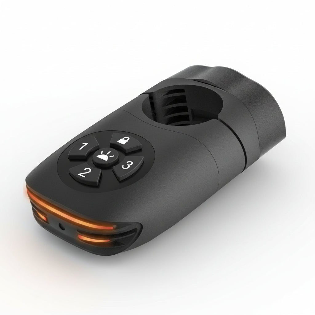 Bike Tail Light Alarm + Find My Tracker (Included) — Brake Sensor, 105dB, USB - C, IP65 - OPlace