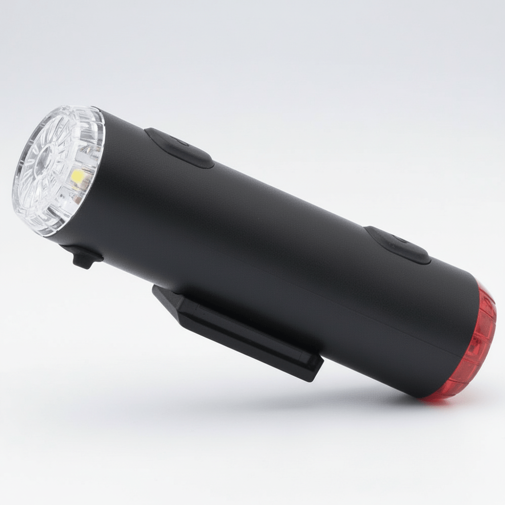 E - Bike & Bicycle 2 - in - 1 Helmet Light – Front & Rear LED, USB Rechargeable, 360° Visibility, Weather - Resistant - OPlace