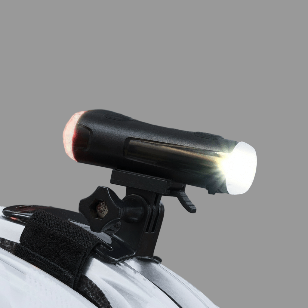 E - Bike & Bicycle 2 - in - 1 Helmet Light – Front & Rear LED, USB Rechargeable, 360° Visibility, Weather - Resistant - OPlace