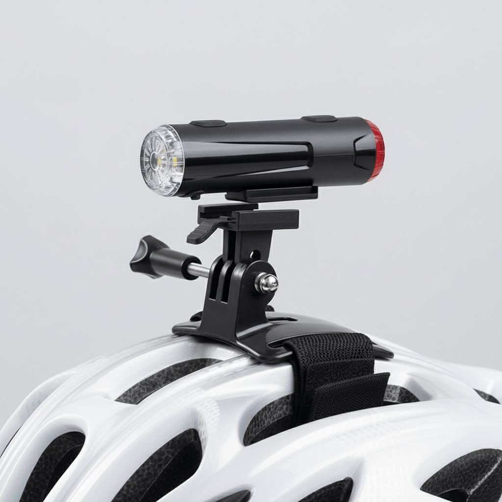 E - Bike & Bicycle 2 - in - 1 Helmet Light – Front & Rear LED, USB Rechargeable, 360° Visibility, Weather - Resistant - OPlace