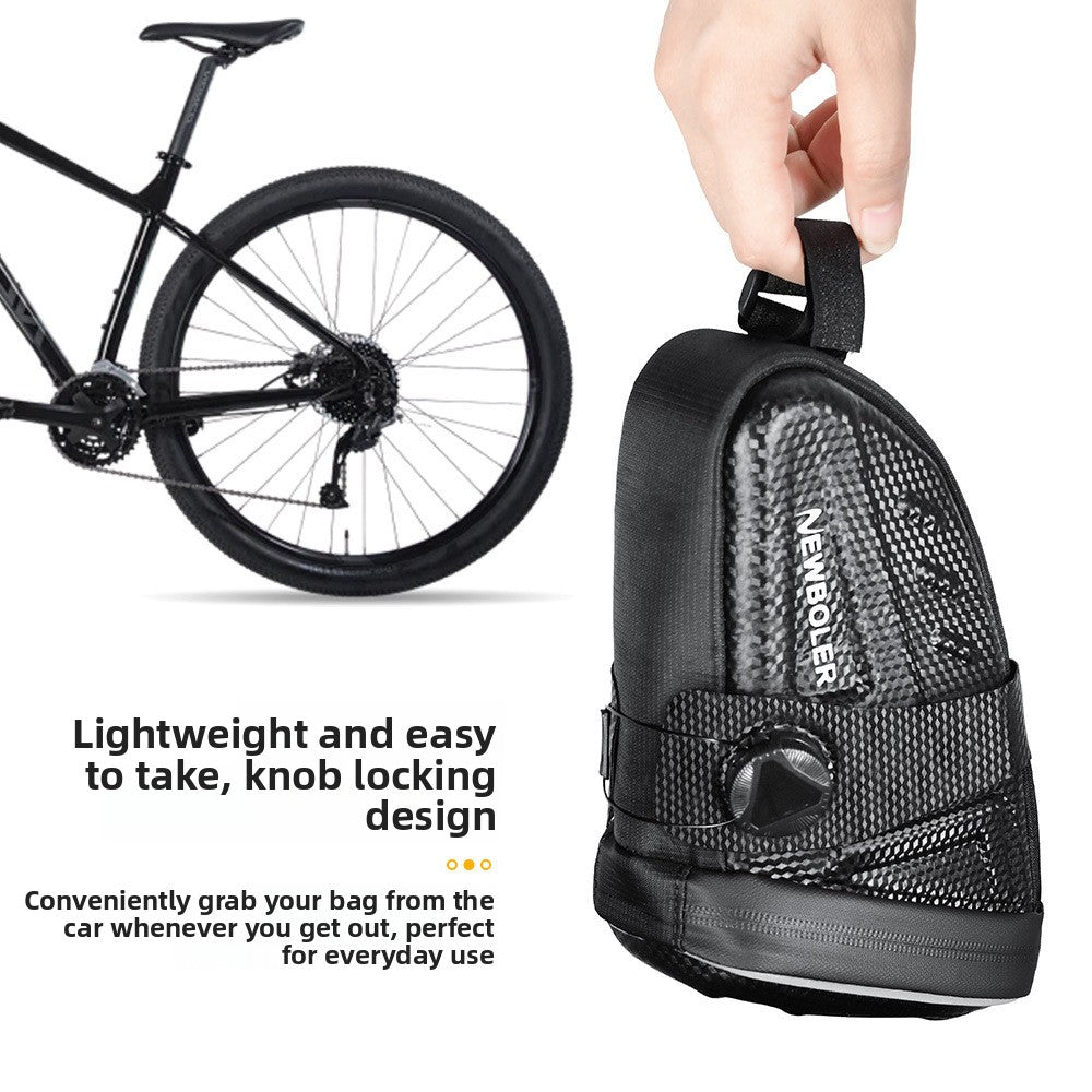 Hard Shell Bike Saddle Bag (2.5L) — Quick - Release Dial Mount, Water - Resistant, Large Capacity | OPlace - OPlace