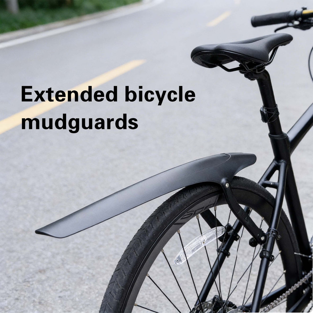 Oplace Adjustable Bicycle Fender - Quick - Release Mudguard for Road & Commuter Bikes (Front or Rear Option) - OPlace
