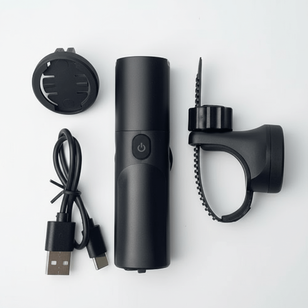 OPLACE Dual - Beam Bike Headlight with Cut - Off Line, Wireless Remote, 1600/2000 Lumens, IP66 Waterproof, USB - C Rechargeable — For E - bikes & Road/MTB - OPlace