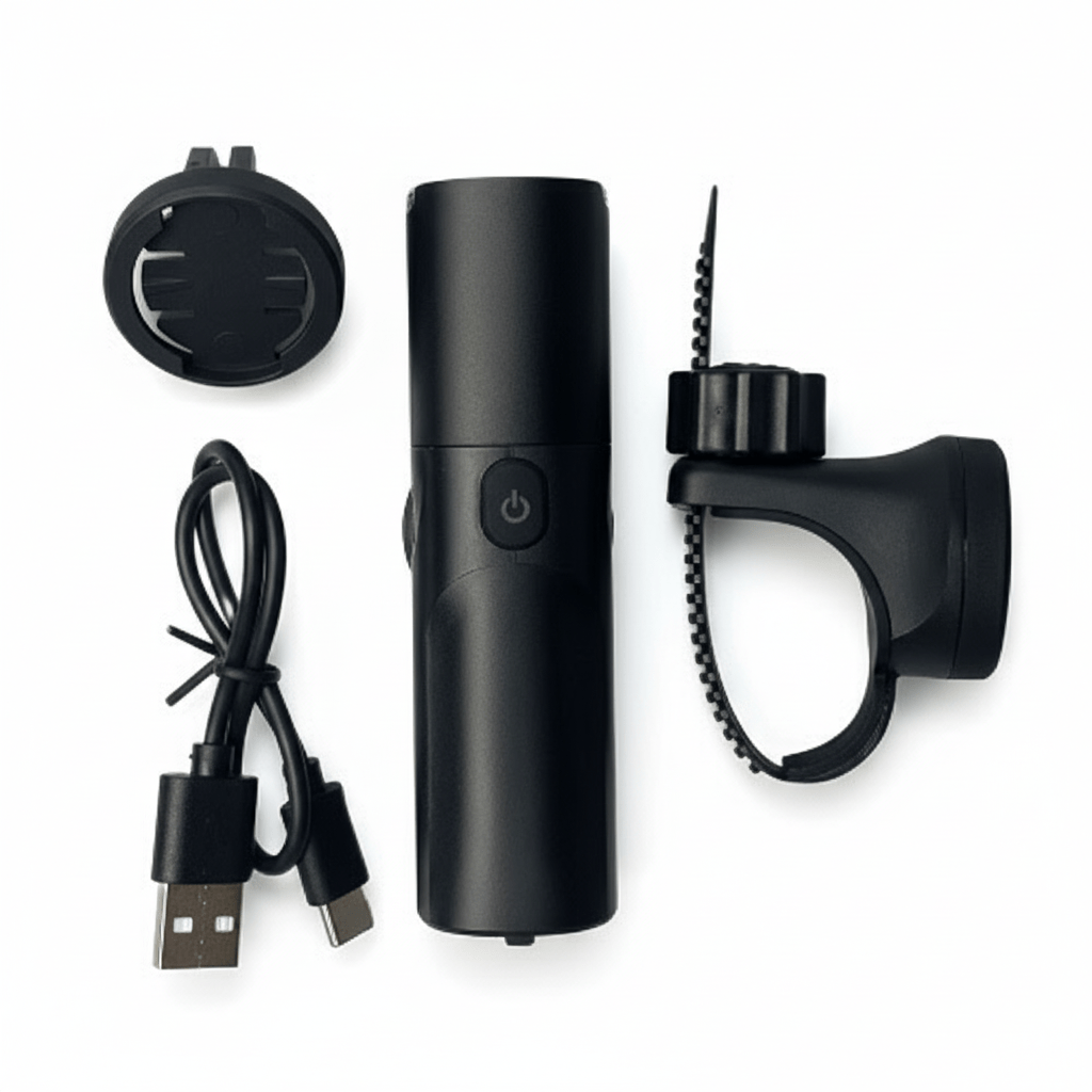 OPLACE Dual - Beam Bike Headlight with Cut - Off Line, Wireless Remote, 1600/2000 Lumens, IP66 Waterproof, USB - C Rechargeable — For E - bikes & Road/MTB - OPlace