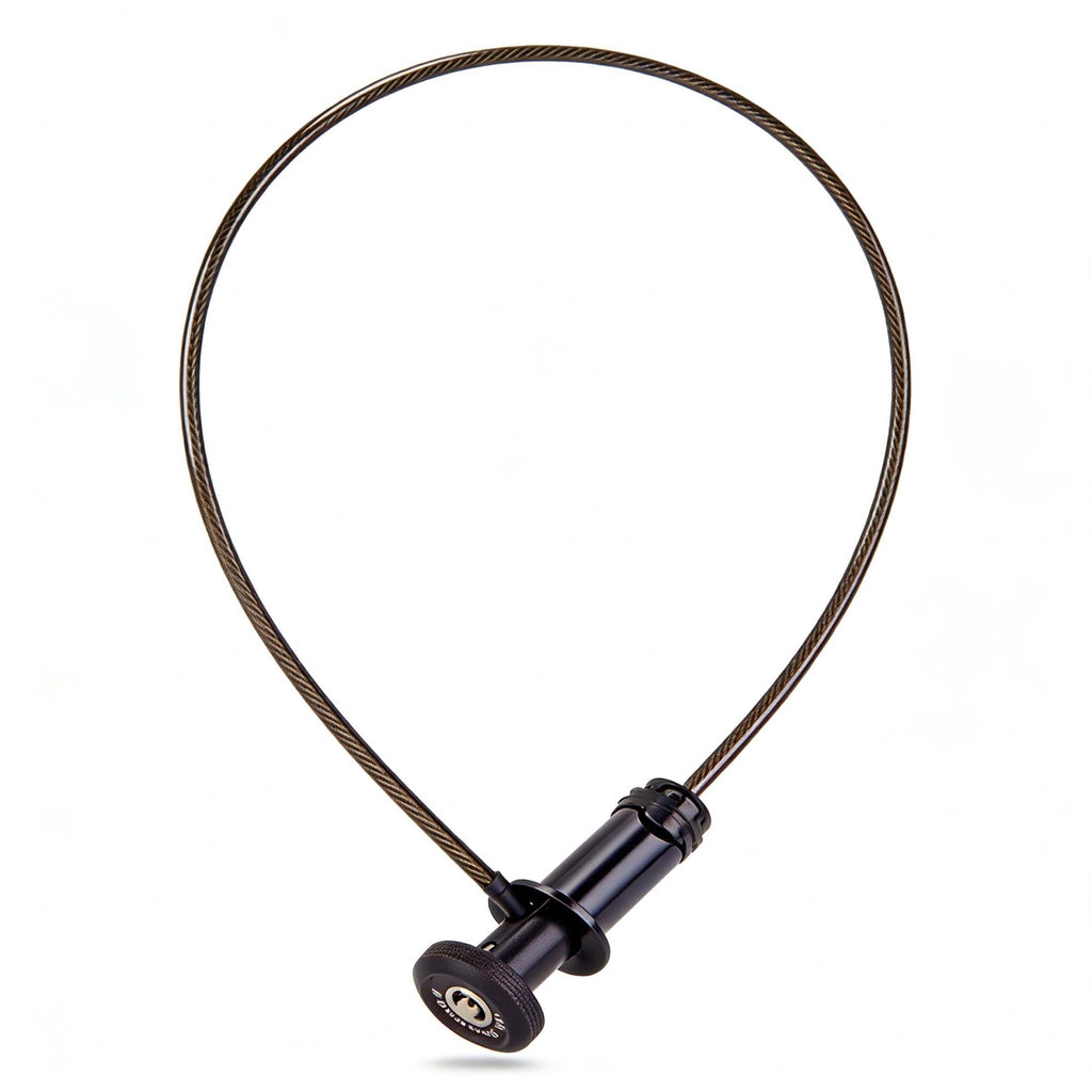 Oplace Hidden Handlebar Cable Lock - Bar - End Security for Road & MTB (Black or Silver) - OPlace