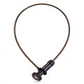 Oplace Hidden Handlebar Cable Lock - Bar - End Security for Road & MTB (Black or Silver) - OPlace