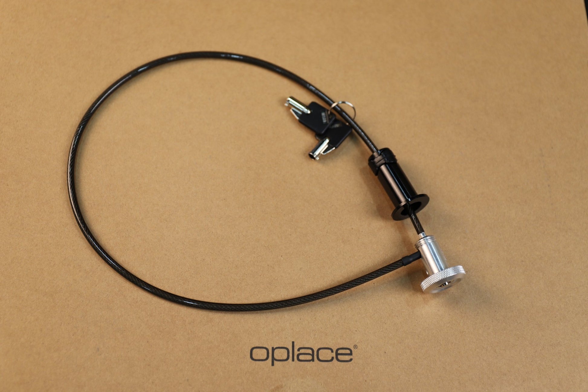 Oplace Hidden Handlebar Cable Lock - Bar - End Security for Road & MTB (Black or Silver) - OPlace