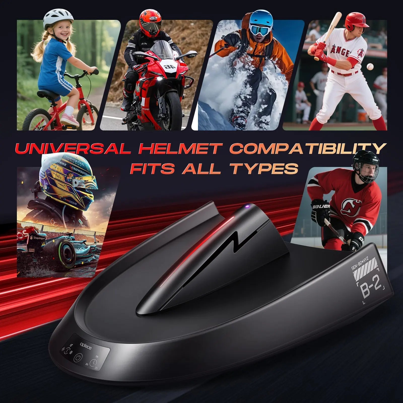 Fast Dry Helmet Dryer-20-Minute-UV+Negative- Ion Purification- Commuter Essential - OPlace