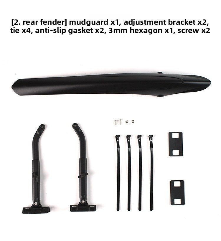 Rear Bike Fender (Seatpost Mount) – Adjustable Quick - Release Mudguard - OPlace