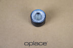 Single clear round RGB halo bike light shown from above on an OPlace background