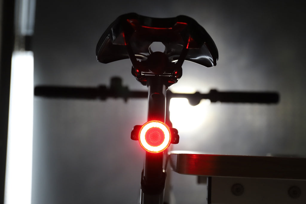 RGB Halo Smart Bike Light Series - Wireless Remote, USB-C Rechargeable, Aluminum Alloy (Variants: Rear Light Only / 2-in-1 Front & Rear Set) - OPlace