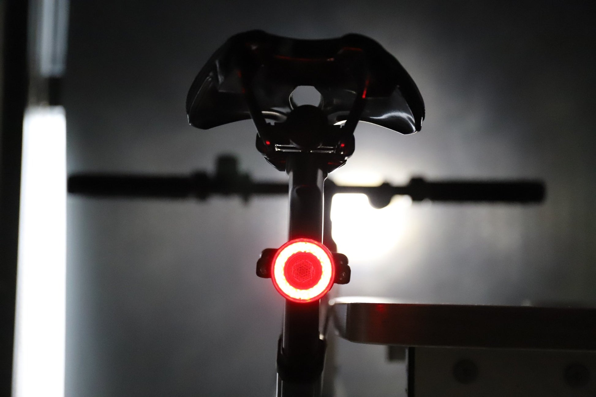 RGB Halo Smart Bike Light Series - Wireless Remote, USB-C Rechargeable, Aluminum Alloy (Variants: Rear Light Only / 2-in-1 Front & Rear Set) - OPlace