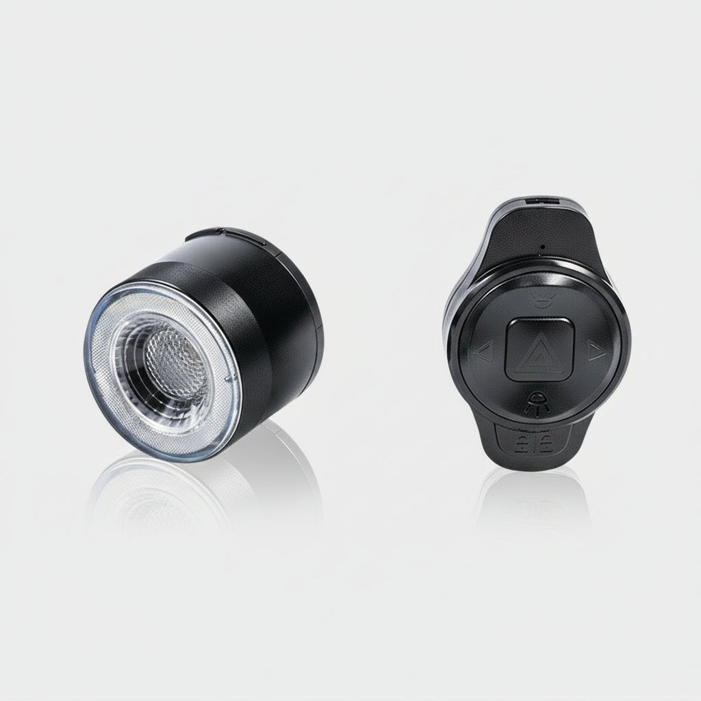 RGB Ring Bike Tail Light with Remote – USB - C Rechargeable Aluminum Alloy Rear Light for E - Bikes & Bicycles - OPlace