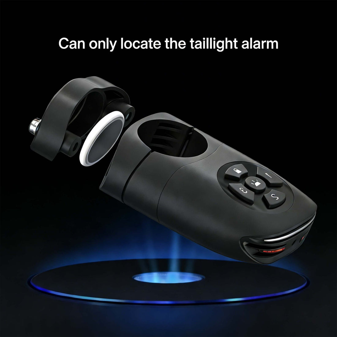 Smart Bike Alarm Tail Light - Hidden 'Find My' Tracker Slot & Brake Sensor - OPlace