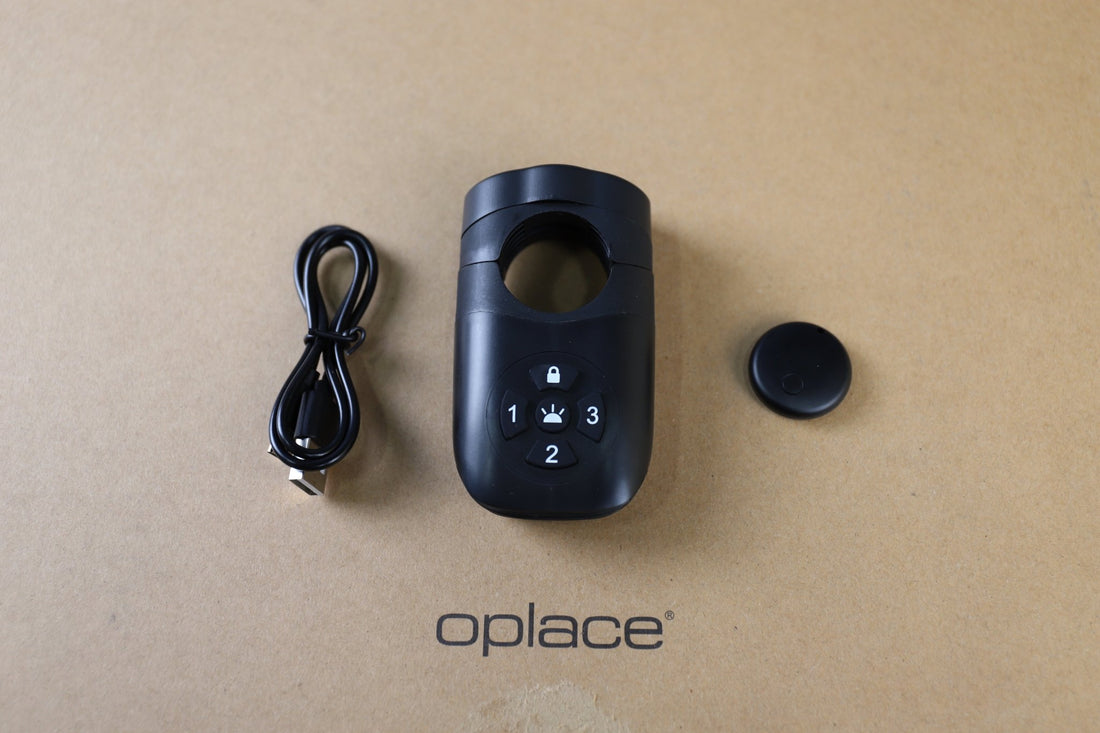 Smart Bike Alarm Tail Light - Hidden 'Find My' Tracker Slot & Brake Sensor - OPlace