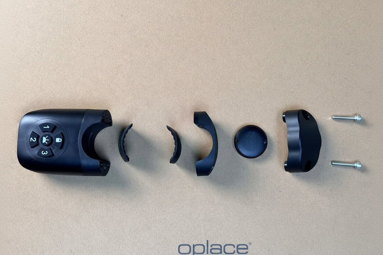 Smart Bike Alarm Tail Light - Hidden 'Find My' Tracker Slot & Brake Sensor - OPlace