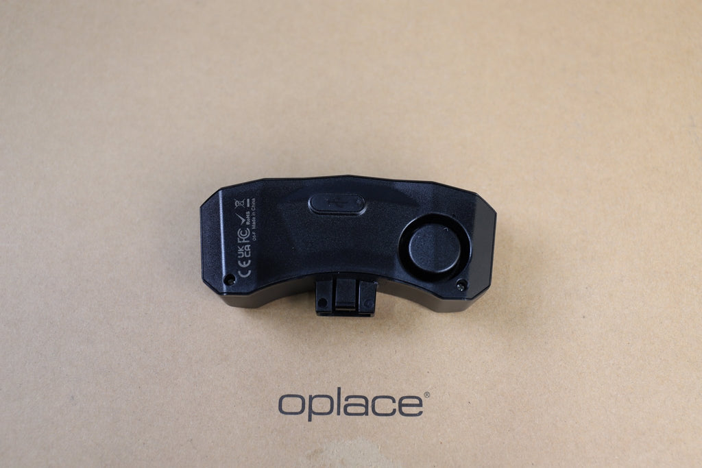 Smart Bike Tail Light with 110dB Siren Alarm, OPlace Gear Weatherproof Brake Sensing Rear Light, USB Rechargeable Safety Lamp - OPlace