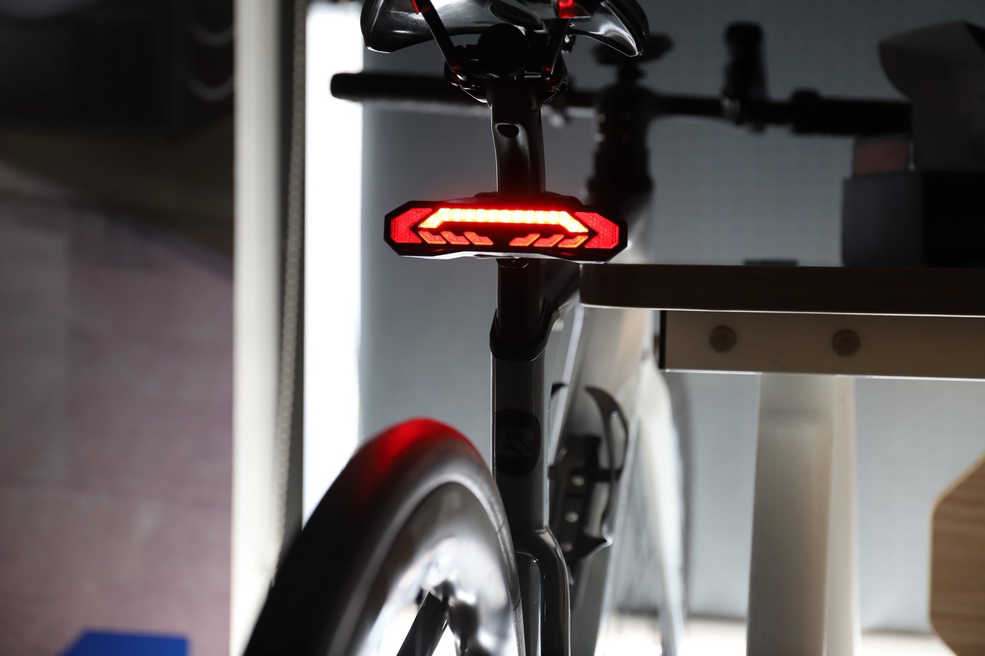 Smart Bike Tail Light with 110dB Siren Alarm, OPlace Gear Weatherproof Brake Sensing Rear Light, USB Rechargeable Safety Lamp - OPlace