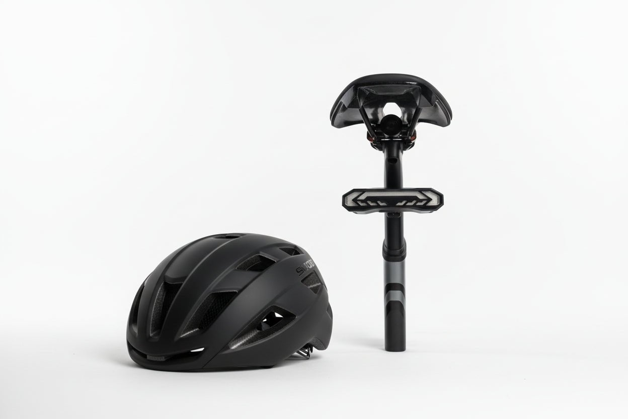 Smart Bike Tail Light with 110dB Siren Alarm, OPlace Gear Weatherproof Brake Sensing Rear Light, USB Rechargeable Safety Lamp - OPlace