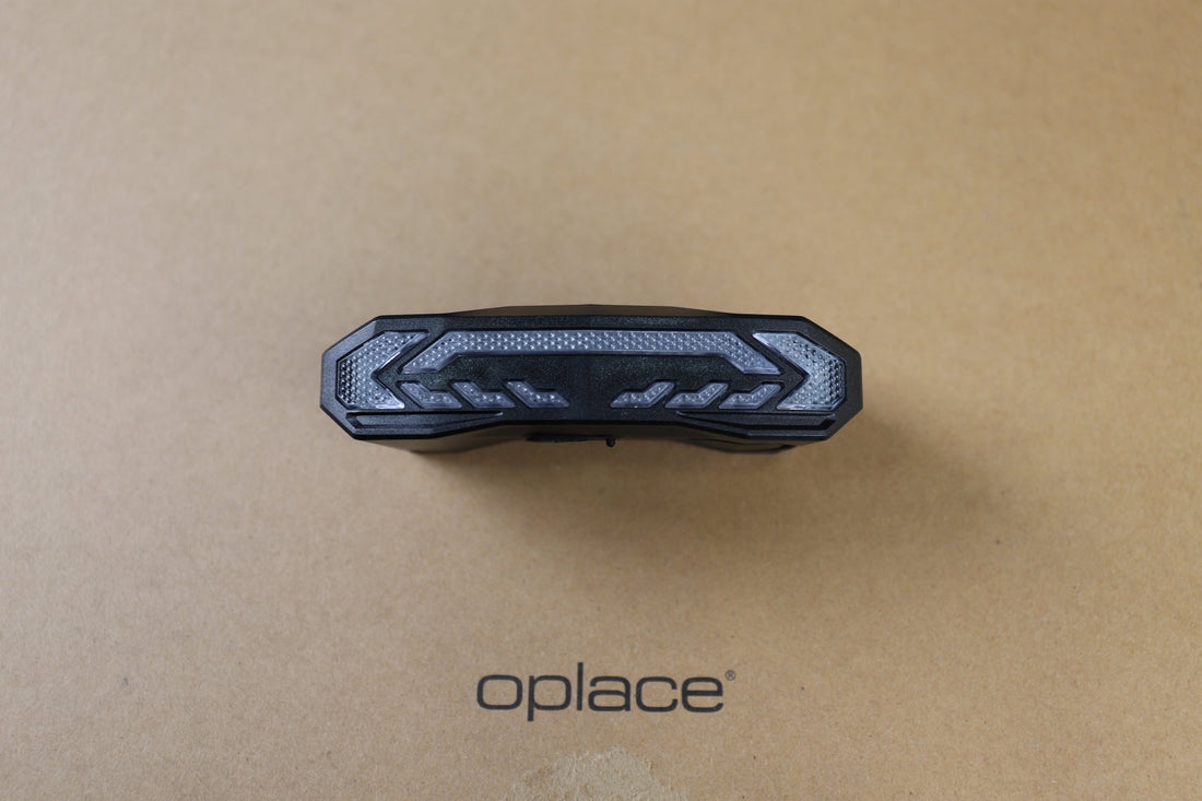 Smart Bike Tail Light with 110dB Siren Alarm, OPlace Gear Weatherproof Brake Sensing Rear Light, USB Rechargeable Safety Lamp - OPlace