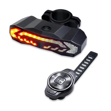 Smart Brake - Sensing Bike Tail Light with 110 dB Alarm | USB Rechargeable Rear Light - OPlace